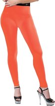 Neon oranje legging voor dames - Verkleed accessoires