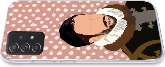 Coque Samsung Galaxy A53 5G - Pastel - Willem van Oranje - Pois - Maîtres anciens - Coque de téléphone en Siliconen