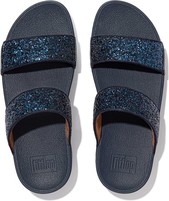 FitFlop Lulu Glitter BLAUW - Maat 36