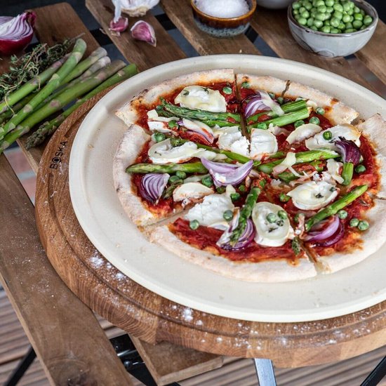 Boska Pizzasteen Deluxe L - voor Oven & BBQ - Knapperige pizza's - Ø 35 cm - BBQ Accessoires