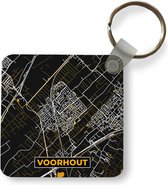 Sleutelhanger - Uitdeelcadeautjes - Voorhout - Stadskaart - Plattegrond - Goud - Kaart - Plastic