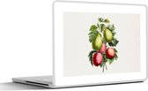 Laptop sticker - 11.6 inch - Fruit - Vijgen - Bladeren - 30x21cm - Laptopstickers - Laptop skin - Cover