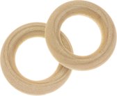 Houten Ringen (30 x 6 mm, gat 17 mm) 20 stuks