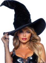 Velvet ruched witch hat
