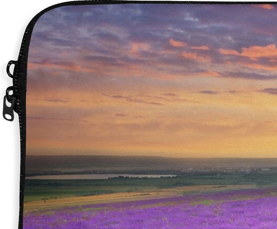Housse pour ordinateur portable 13 pouces - Lavande - Nuages - Printemps - Housse pour ordinateur portable
