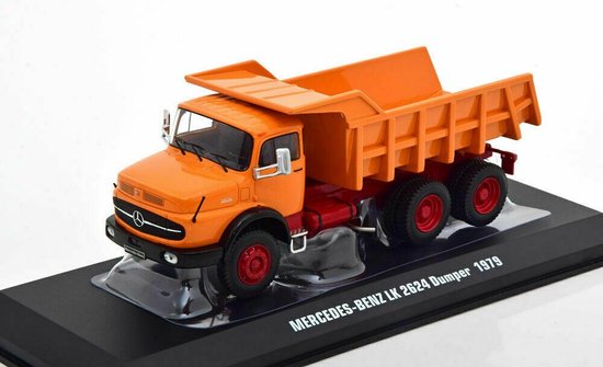 CAMION MB LAK 2624 A BENNE BASCULANTE VERT CHASSI NOIR 1970