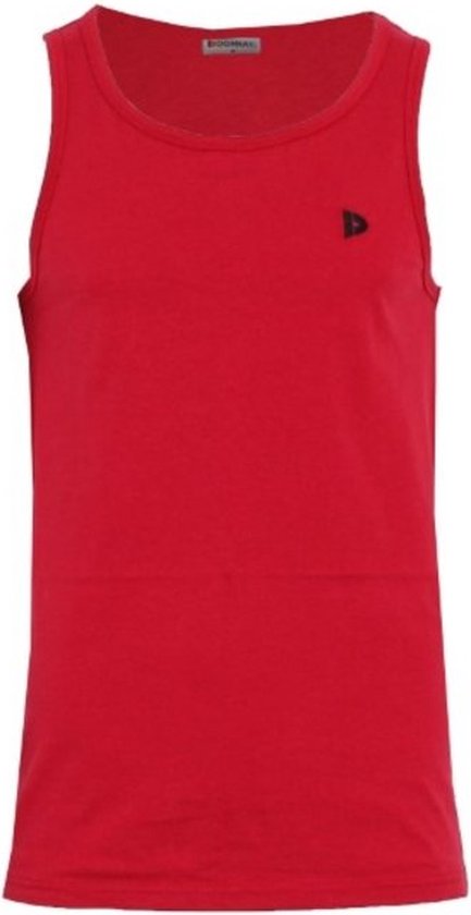 2-Pack Donnay Muscle shirt - Tanktop - Heren - Black/Berry Red - maat M