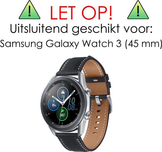 Screenprotector Geschikt voor Samsung Galaxy Watch 3 45 mm Screenprotector Tempered. bol