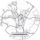 Muismat - Mousepad - Rond - Plattegrond - Kaart - Gummersbach - Stadskaart - 40x40 cm - Ronde muismat