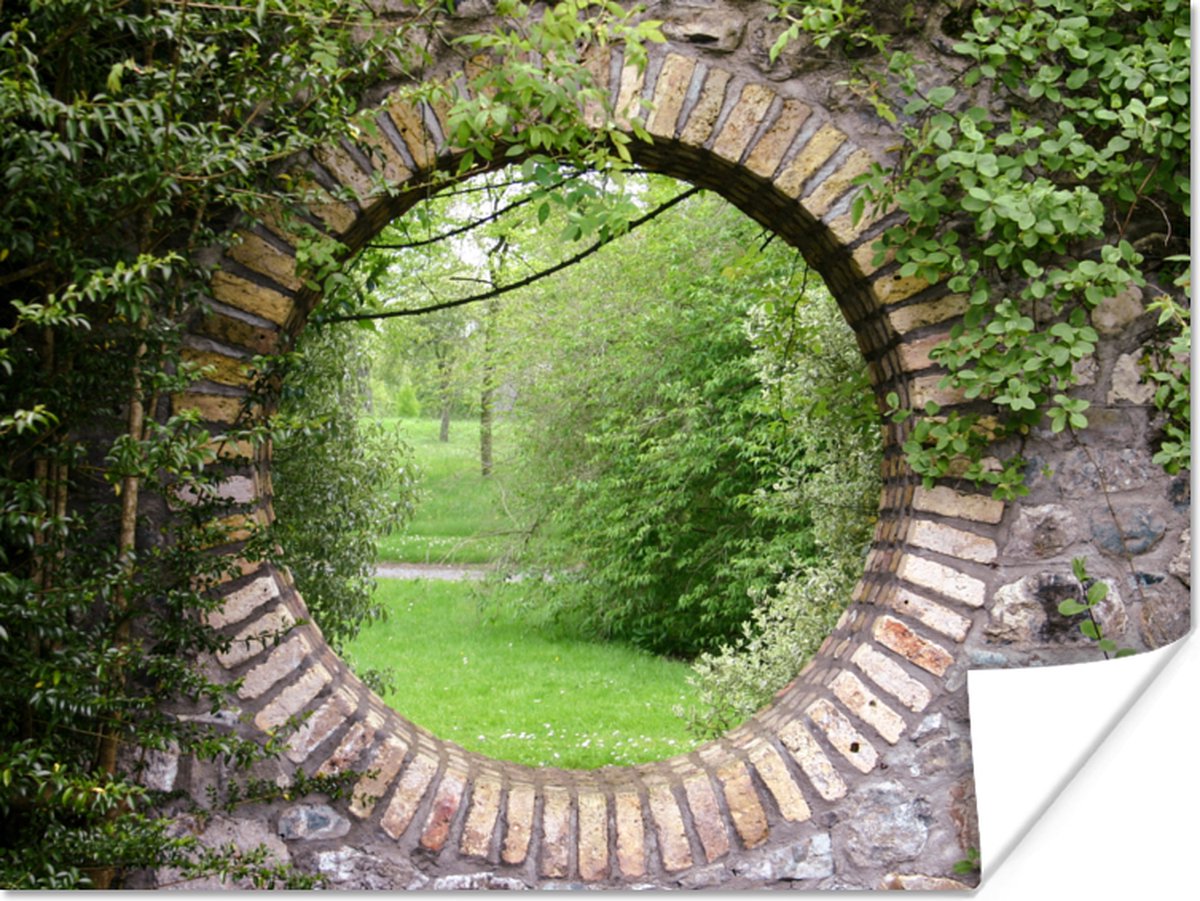 Poster Park - Doorkijk - Natuur - 80x60 cm