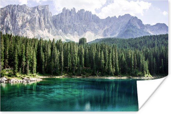 Affiche Berg - Arbres - Water - 120x80 cm