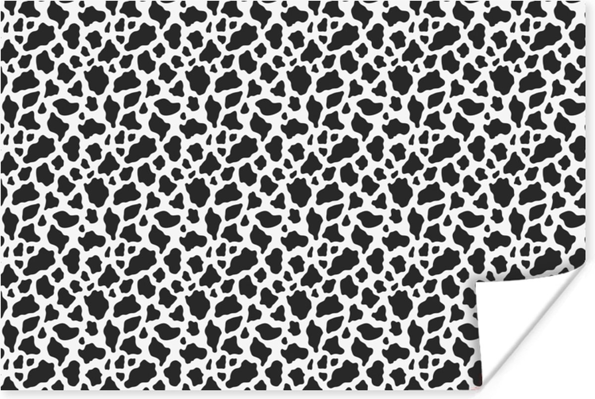 Poster Dierenprint - Koe - Design - 30x20 cm