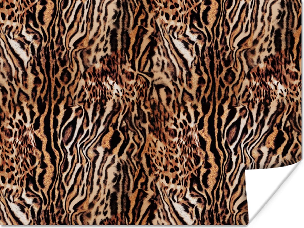 Poster Tijger - Dierenprint - Design - 40x30 cm