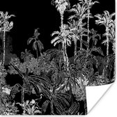 Poster Palm - Jungle - Tropical - 100x100 cm XXL