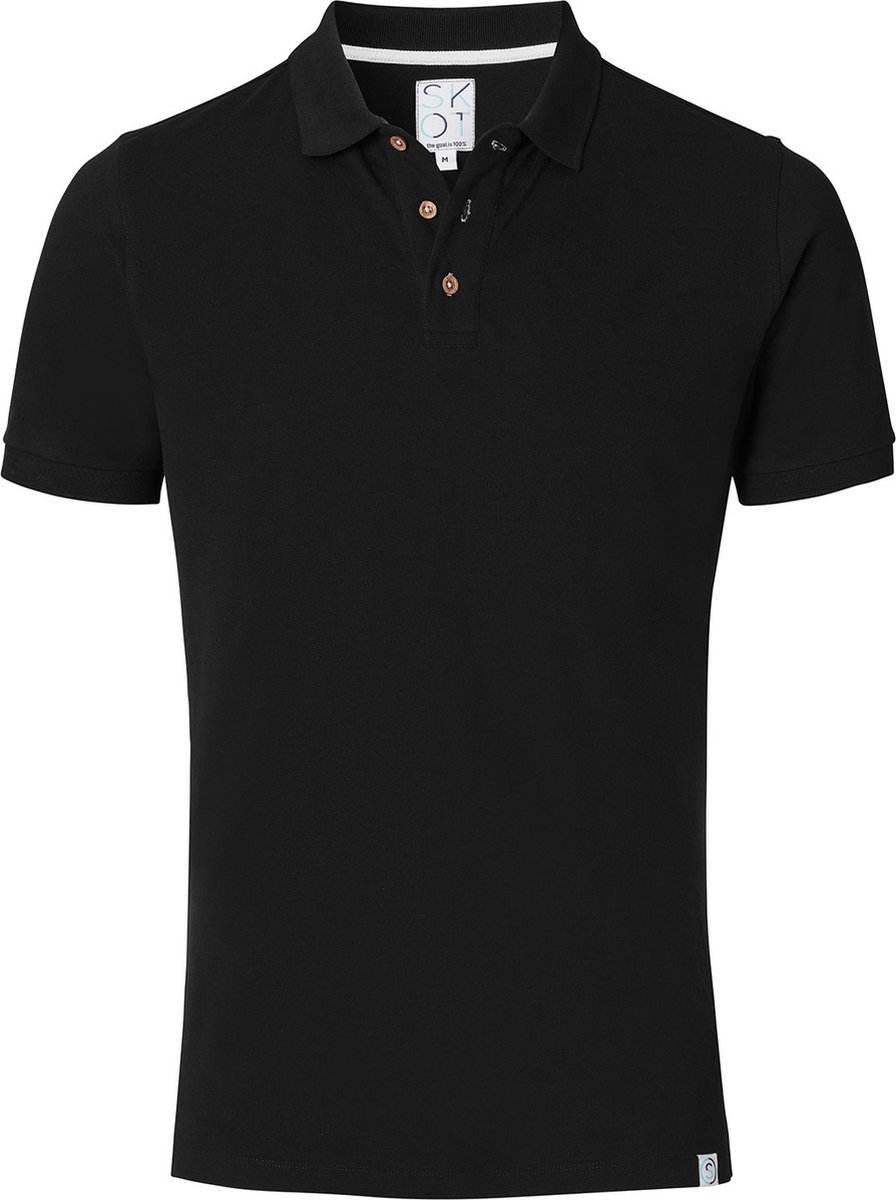 SKOT Polo Duurzaam - The new Black - zwart - Maat XL