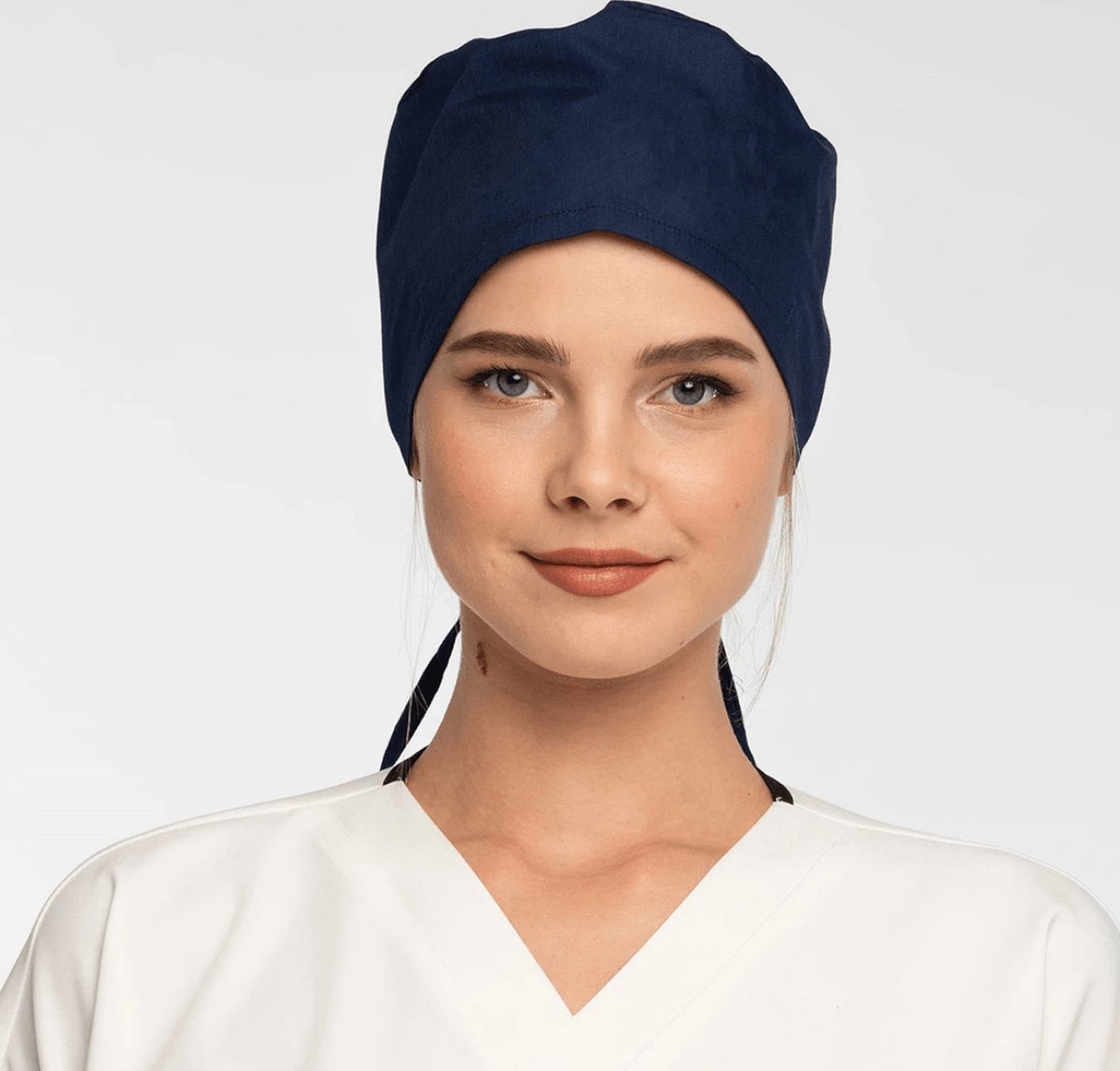 Medische Operatiemuts - herbruikbaar en wasbaar muts - voor vrouwen - marineblauw