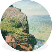 WallCircle - Wandcirkel ⌀ 60 - Het wachtershuisje - Claude Monet - Ronde schilderijen woonkamer - Wandbord rond - Muurdecoratie cirkel - Kamer decoratie binnen - Wanddecoratie muurcirkel - Woonaccessoires