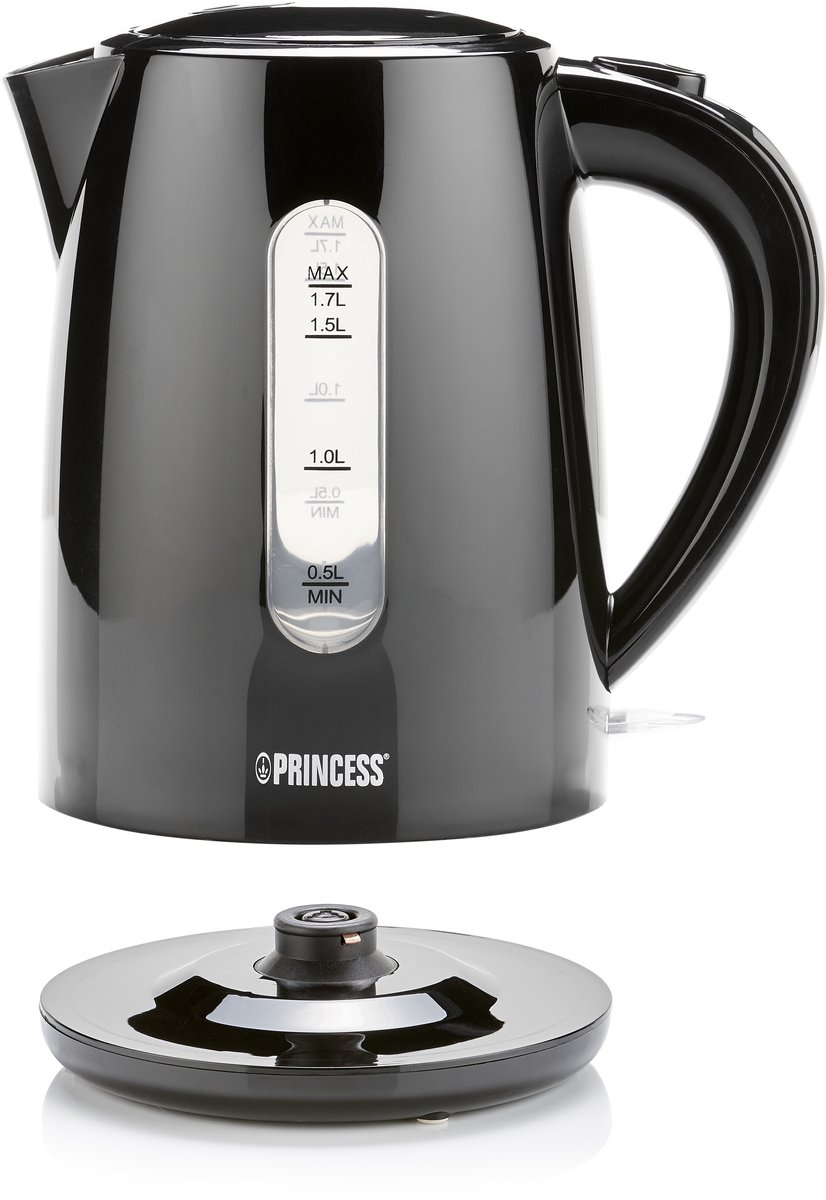 Princess Waterkoker 236017 - 1.7 Liter - 360° draaibaar - 2200W - Waterniveau indicator - Kalkfilter - Zwart — afbeelding 5