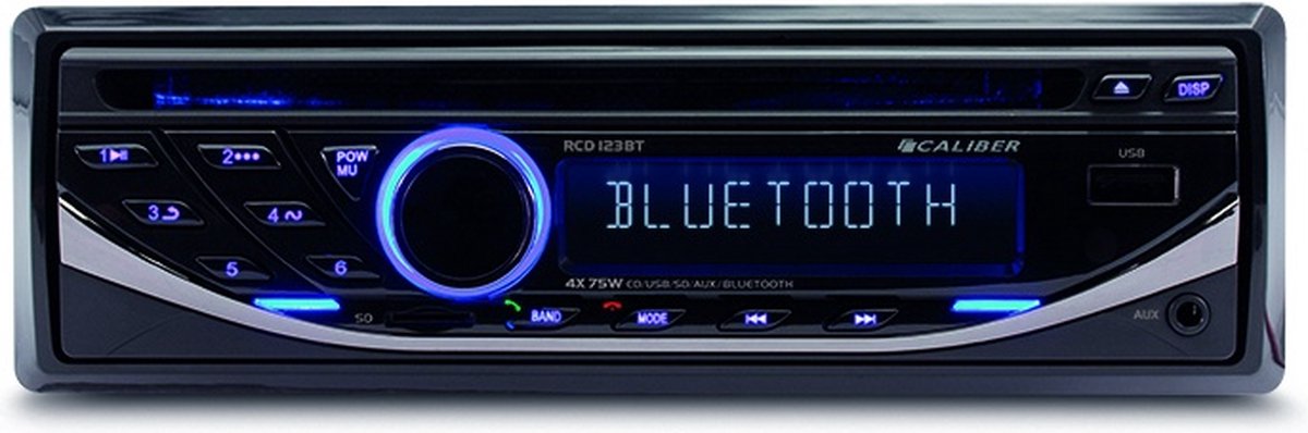 Caliber Autoradio met Bluetooth - USB, SD, AUX, FM - CD Speler - 1 DIN -  Enkel DIN -... | bol.com