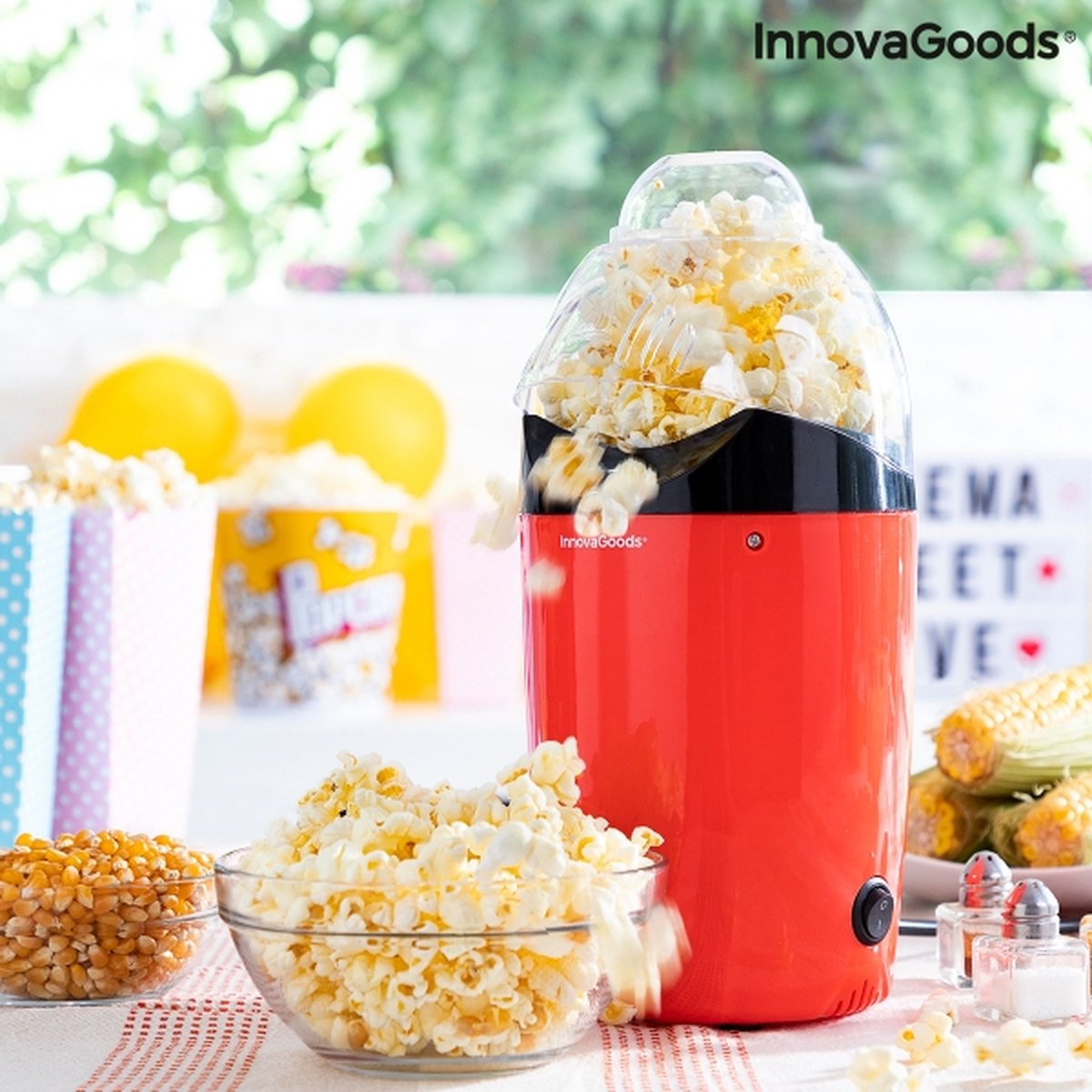 Innovagoods HETELUCHT POPCORNPOPPER POPCOT Hete lucht Popcorn Maker Popcorn machine Popcornmachine Popcornmaker Popcorn maker Popcorn