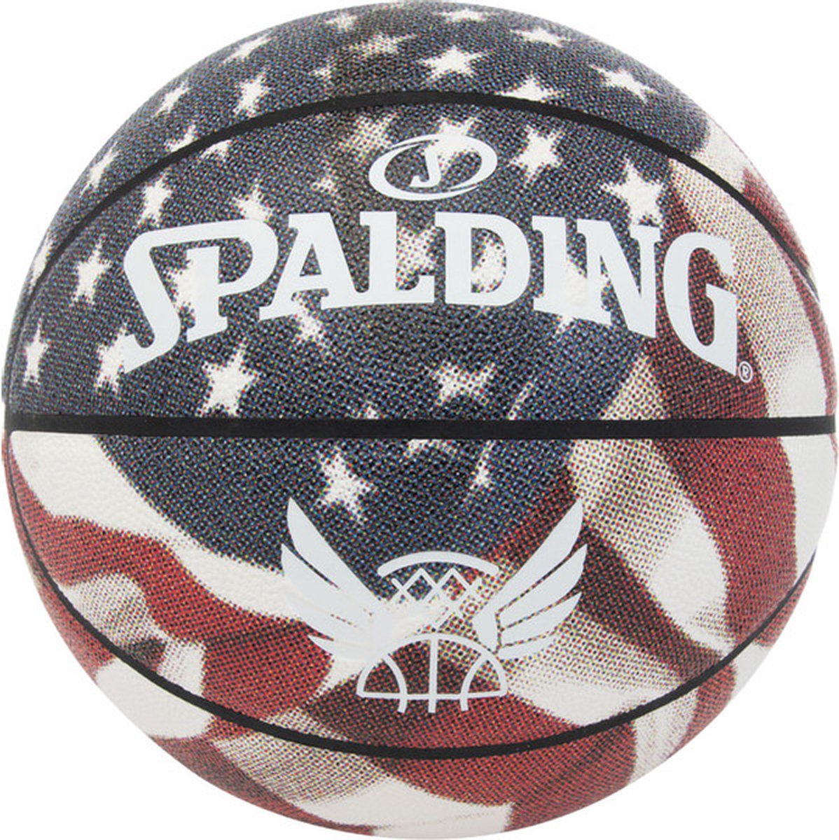 Spalding Flight Series Star & Stripes Composite - basketbal - rood/blauw
