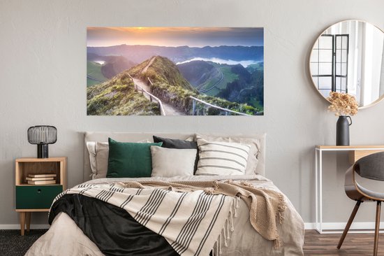 Affiche Montagnes - Soleil - Nature - 160x80 cm