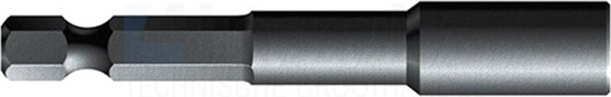 Elzet dopbit 1/4" zeskant - extra diep - metrisch - 10mm