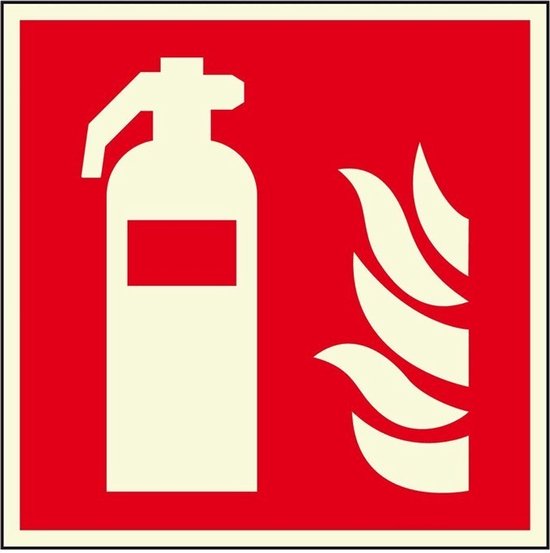 Houder Voor 2kg Brandblusser, Wit