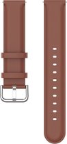 Bracelet en cuir (marron), adapté aux modèles Huawei : Watch GT (42 & 46 mm) GT2 (46 mm), GT 2E, GT 3 (46 mm), GT 3 Active (46 mm), GT Runner, Watch 3, Watch 3 Pro