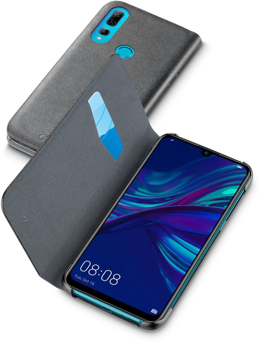 Cellularline - Huawei P Smart Plus (2019), hoesje book, zwart