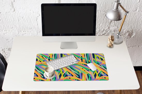 Muismat XXL 80x40 cm - Bureau onderlegger - Bureau mat Jungle - Patronen - Abstract - Bureaumat - Gaming mousepad xl - Bureaulegger groot - Computer deskmat