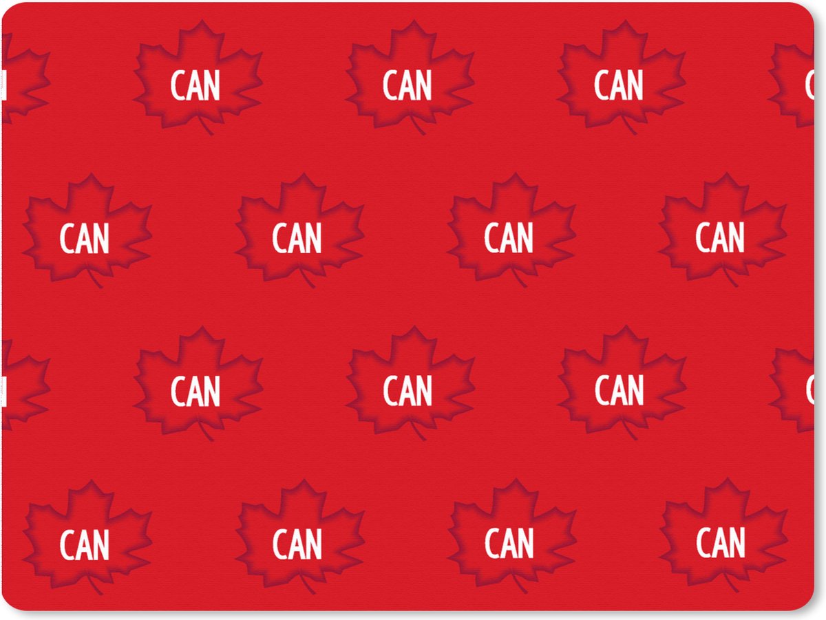 Muismat XXL 80x60 cm - Bureau onderlegger - Bureau mat Canada - Vlaggen - Patronen - Bureaumat - Gaming mousepad xl - Bureaulegger groot - Computer deskmat