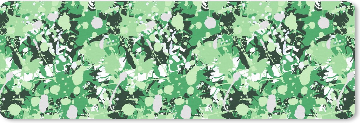 Muismat XXL 90x30 cm - Bureau onderlegger - Bureau mat Patronen - Groen - Camouflage - Bureaumat - Gaming mousepad xl - Bureaulegger groot - Computer deskmat