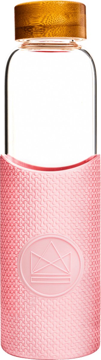Neon Kactus - Pink Flamingo Glass Water Bottle 550ml