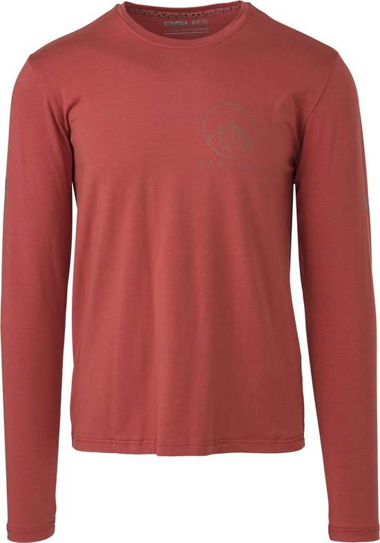 Performance Long Sleeve T-shirt Venture Unisex - Rood - XXL