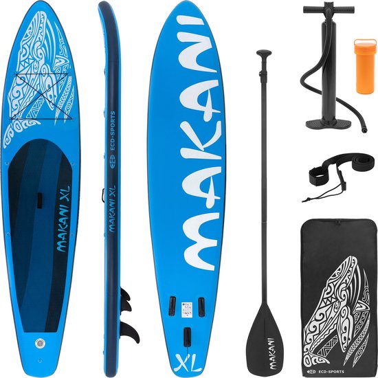 opblaasbaar stand-up paddleboard, 3048 x 838,2 x 152,4 mm PVC SUP-paddleboard met opblaasbaar stand-up paddleboard, 3048 x 838,2 x 152,4 mm PVC SUP-paddleboard met