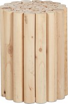 Relaxdays plantenkruk hout - plantentafel 38 x 30 cm - plantenstandaard gedraaid - binnen