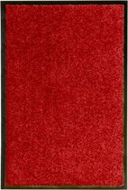 vidaXL - Deurmat - wasbaar - 40x60 - cm - rood