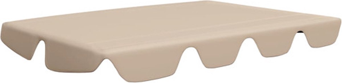 vidaXL Vervangingsluifel voor schommelbank 188/168x145/110 cm beige