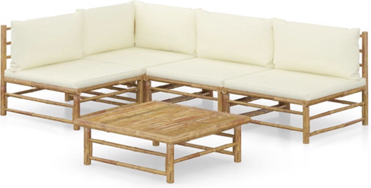 Vidaxl Tuinset Wit Loungeset