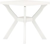 vidaXL Table de vidaXL 70x70x72 cm plastique blanc