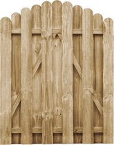 Bol.com vidaXL Poort 100x125 cm geïmpregneerd grenenhout aanbieding