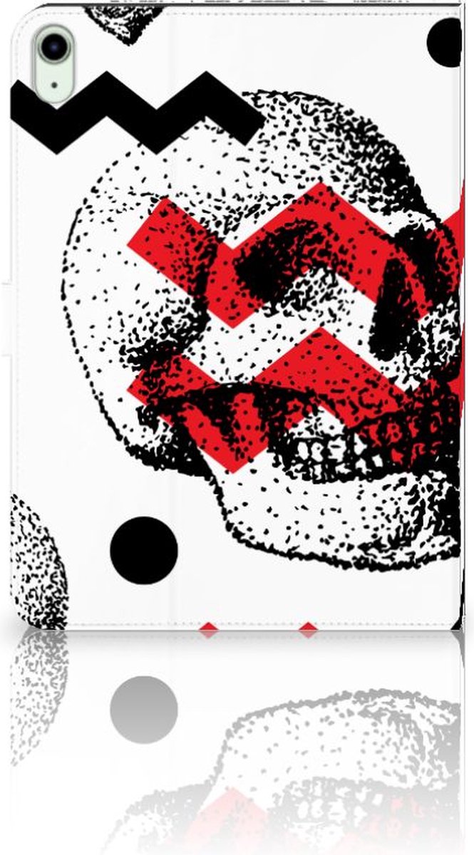 Tablettasje iPad Air (2020/2022) 10.9 inch Skull Red