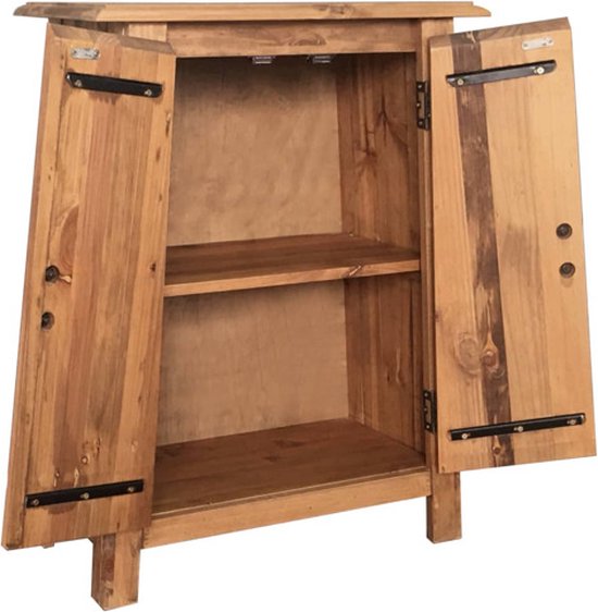 Badkamerkast Corona 70x33x110 cm massief grenenhout