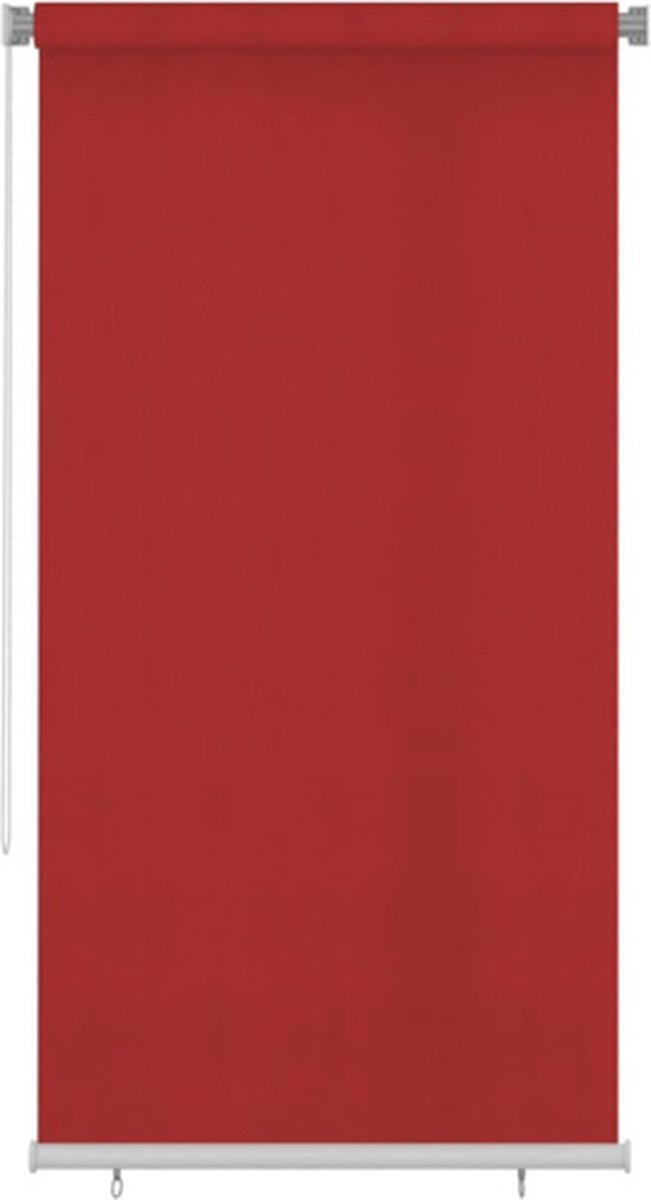 vidaXL Rolgordijn voor buiten 120x230 cm HDPE rood