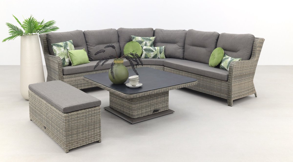 Sandigo lounge dining set met bijzetbank