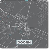 Muismat 30x30 cm - Mousepad Doorn - Plattegrond - Kaart - Stadskaart - Muismatten - Stadskaart