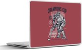 Laptop sticker - 12.3 inch - IJshockey schaatsen - Sport - Vintage - 30x22cm - Laptopstickers - Laptop skin - Cover