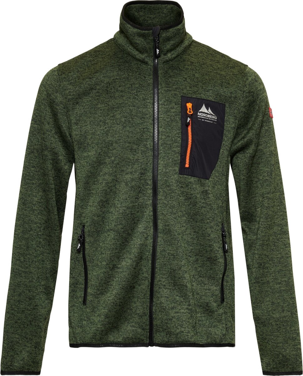 Nordberg Noa Fleece Vest Heren Melange Blauw