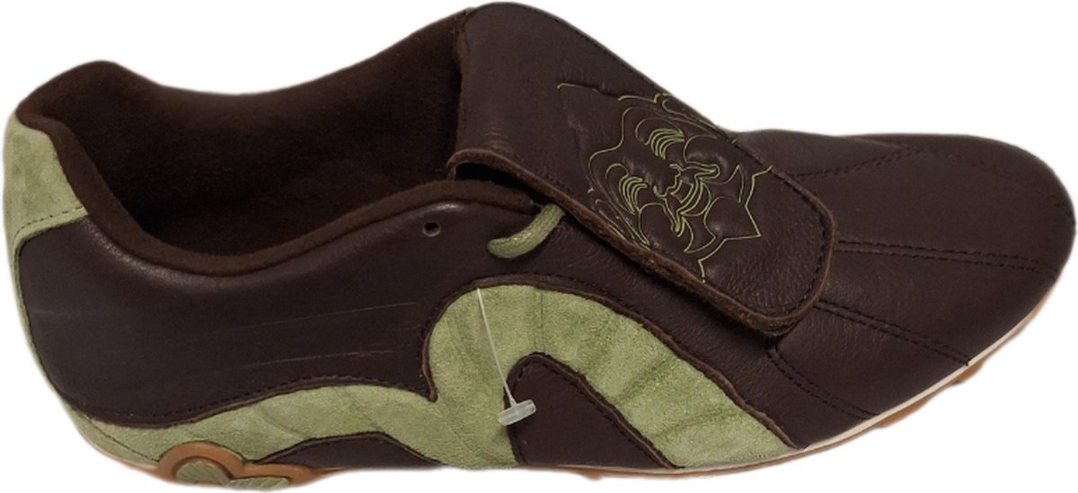 EVISU-SNEAKER-WAKATAKA-BRWN/GREEN-LEER-SIZE 44